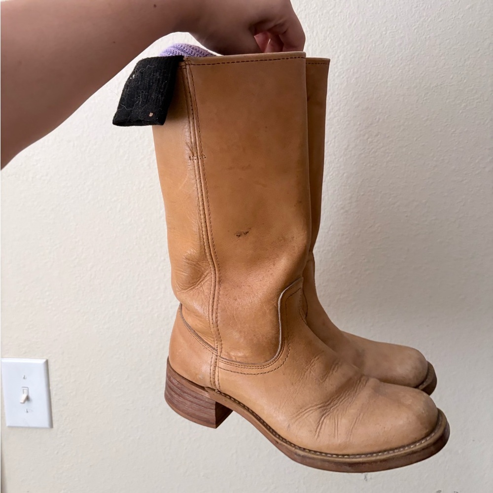 Frye Tan Leather Women's Boots